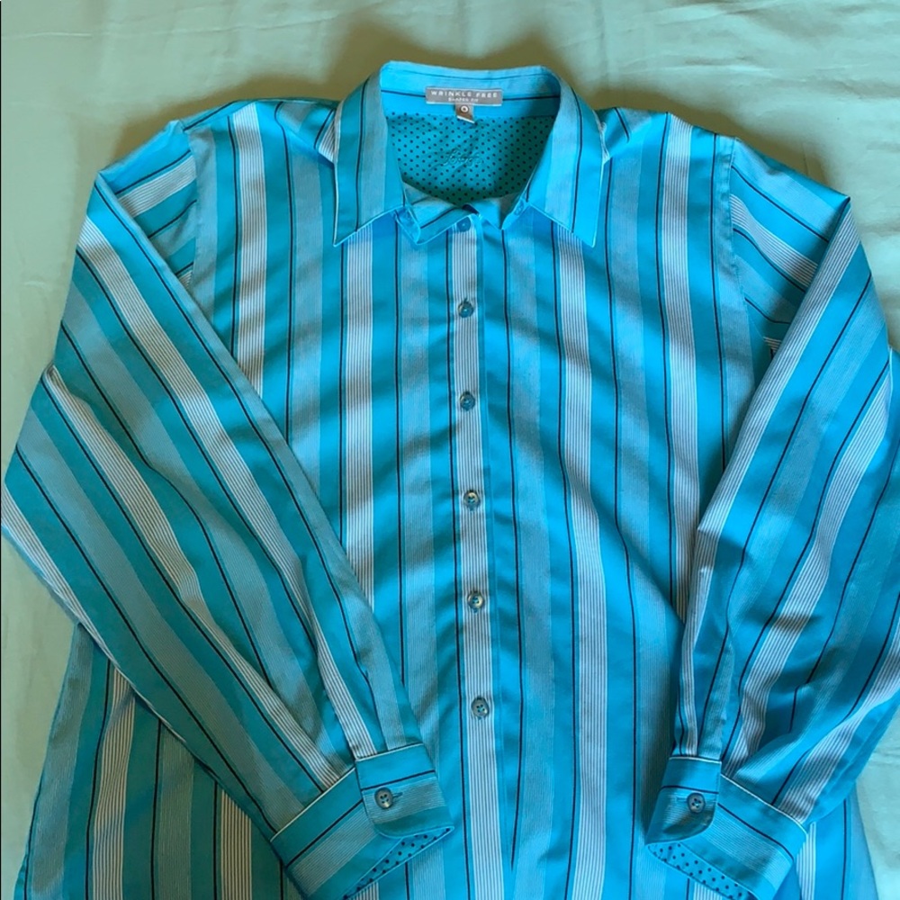 Foxcroft long sleeve button up sz 16